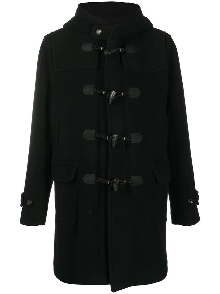 wool-blend duffle coat
