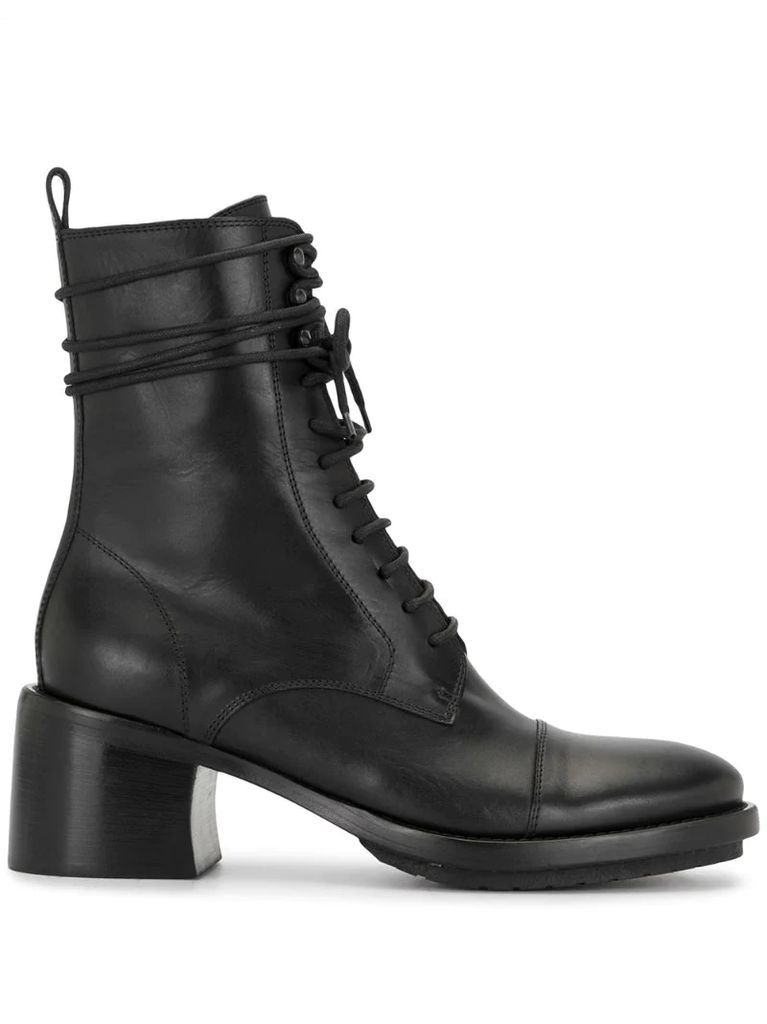 lace-up ankle boots