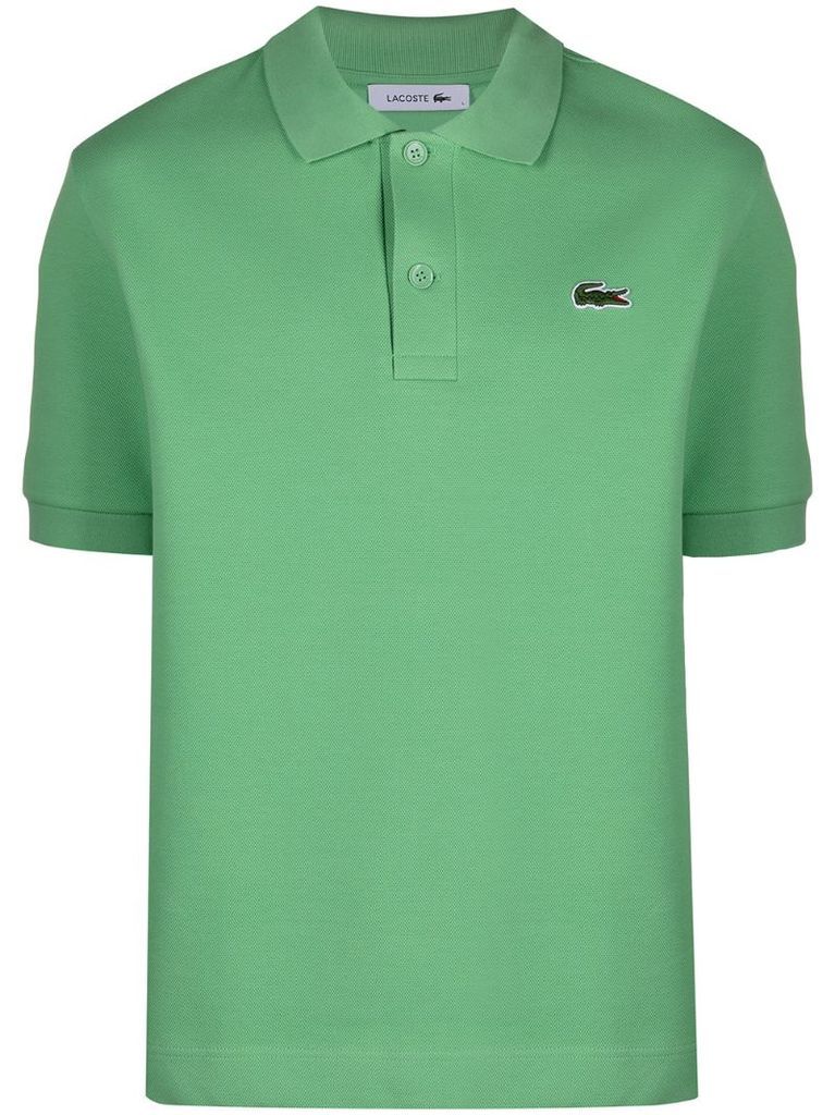 solid stretch polo shirt
