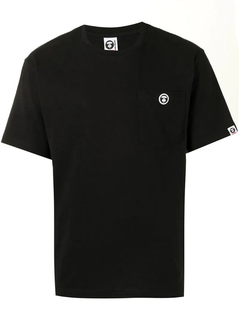 pocketed logo-patch T-shirt