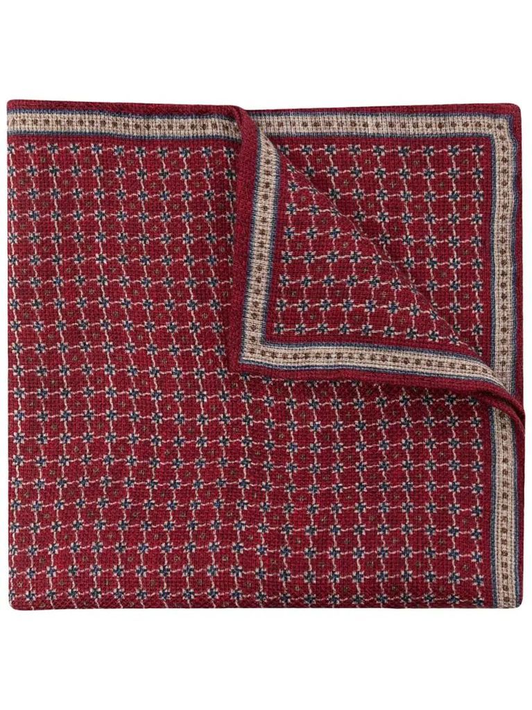 intarsia-knit handkerchief