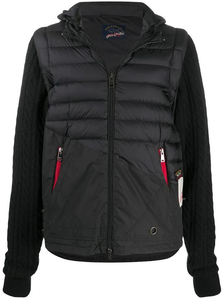 layered padded jacket