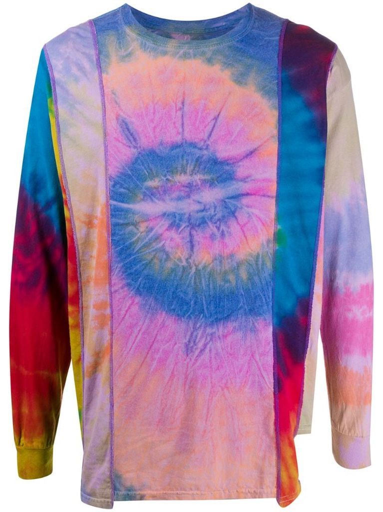 reworked long sleeved tie-dye T-shirt