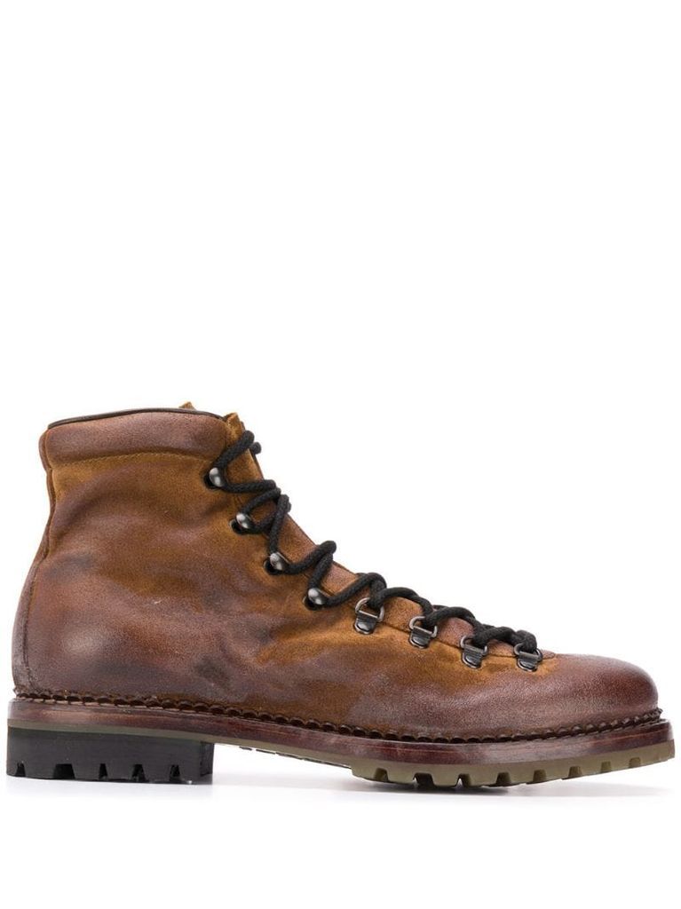 lace-up mountain boots
