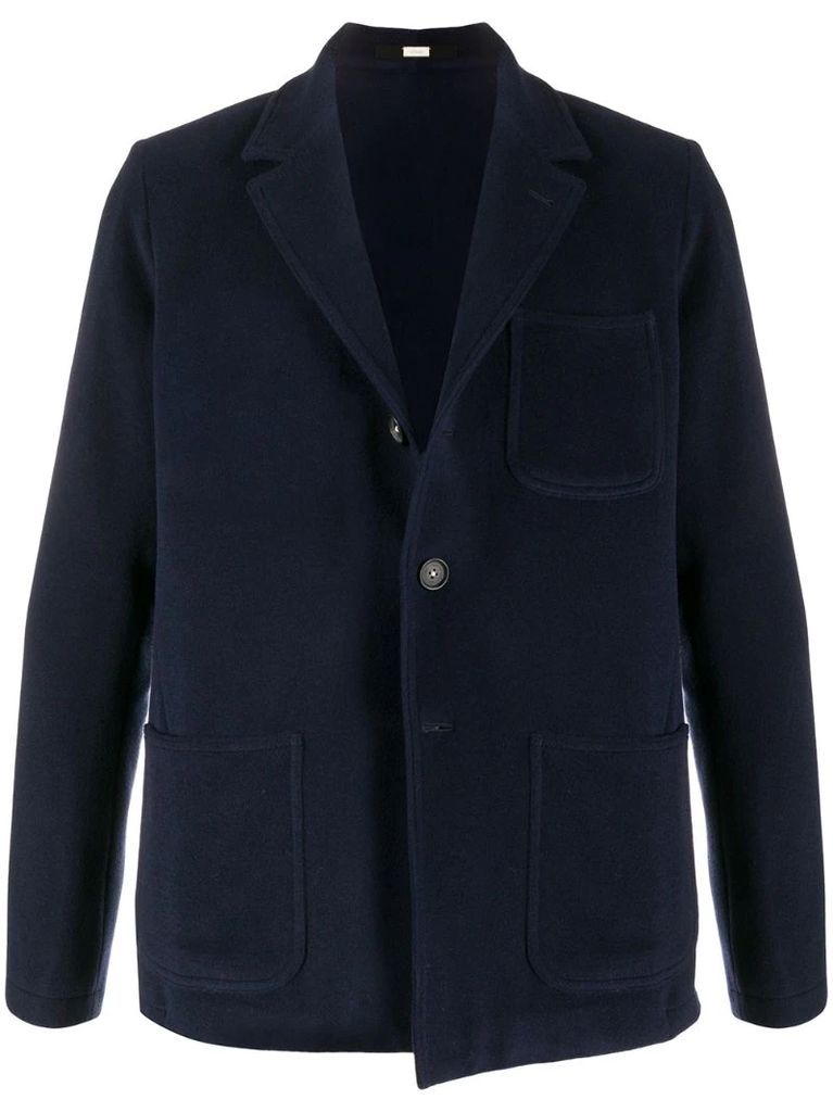 single-breasted blazer coat