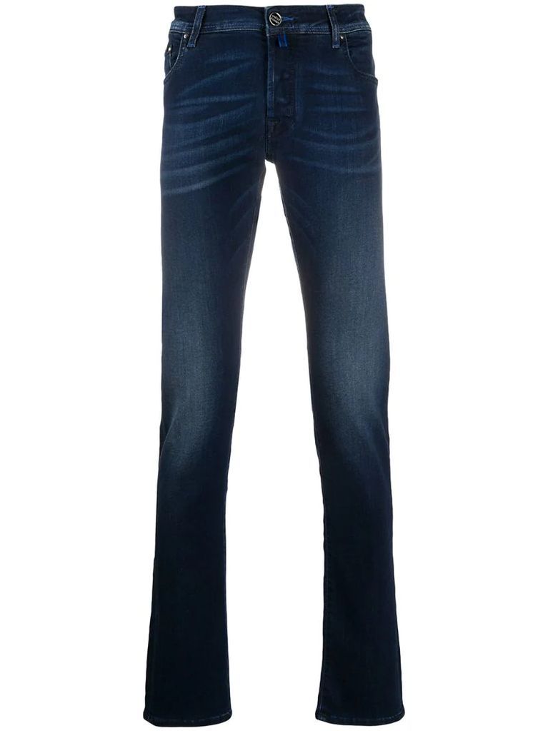five pocket slim-fit jeans