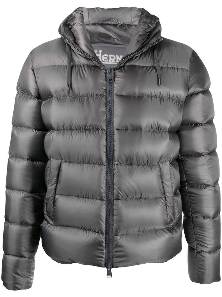 hooded down jacket