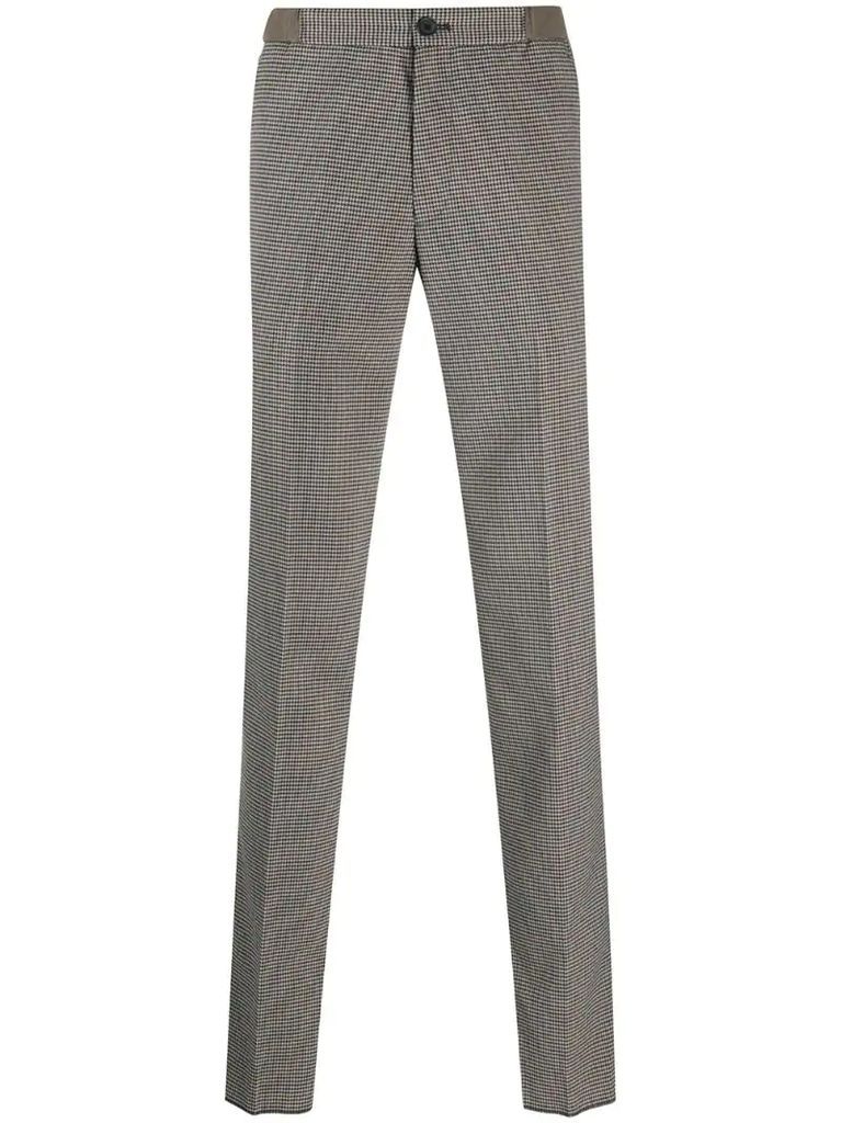 houndstooth skinny trousers
