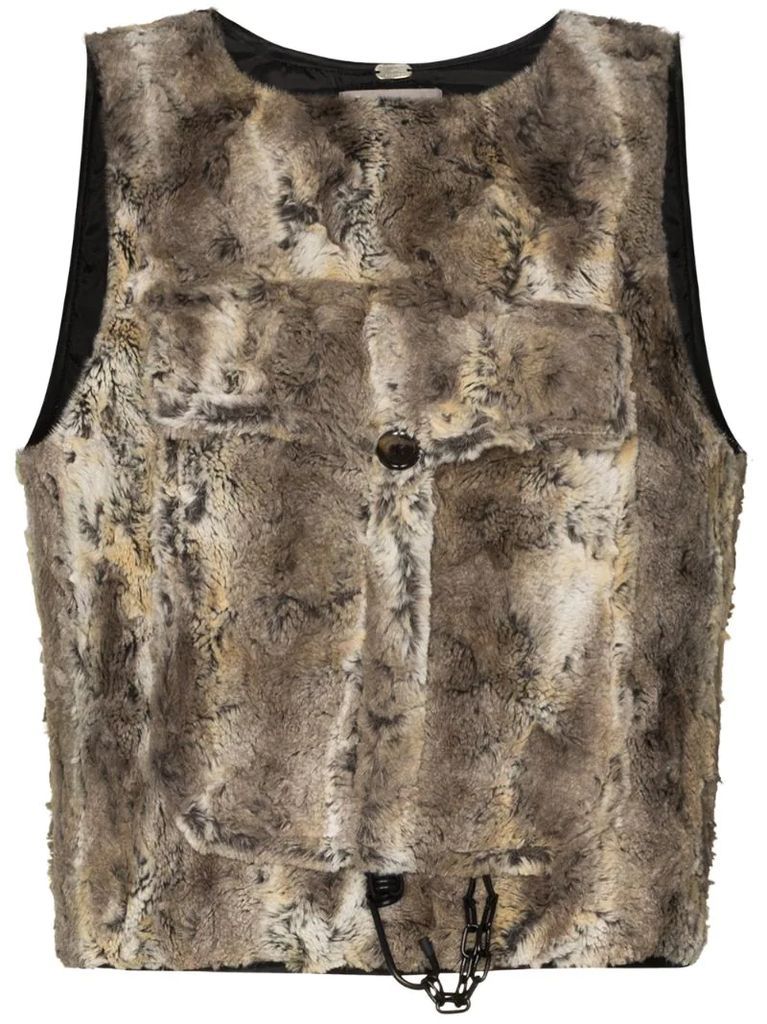 Atlas faux-fur vest