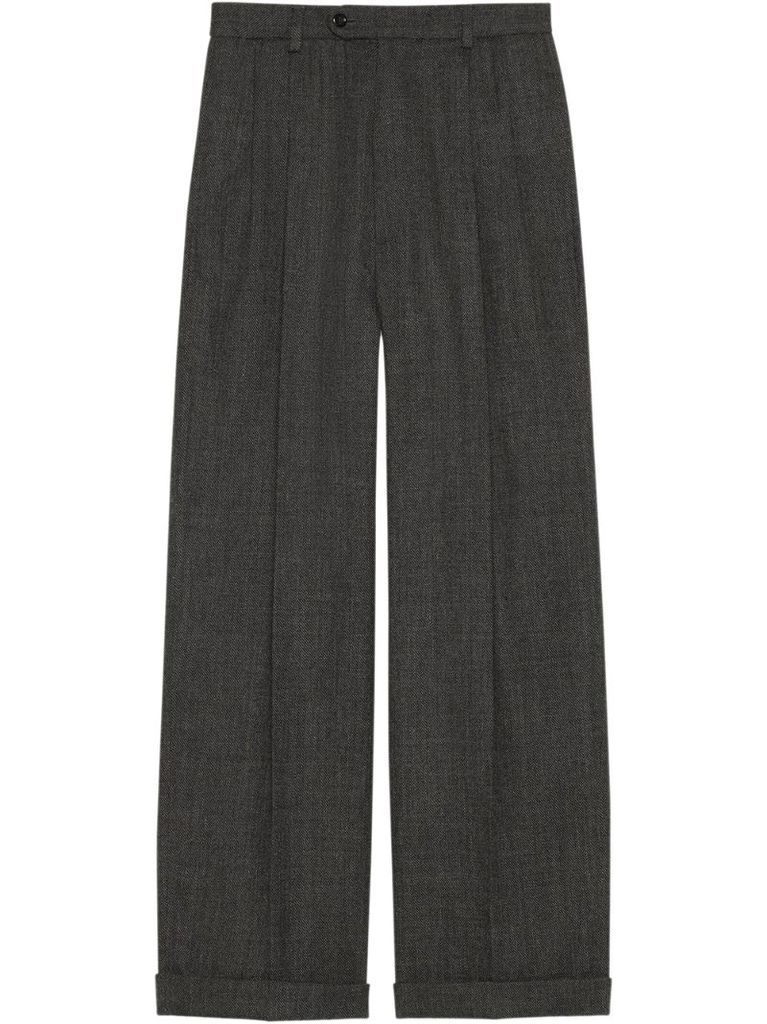 wool tailored trousers