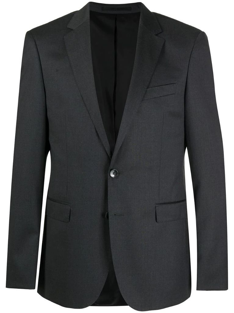 slim fit knitted suit jacket