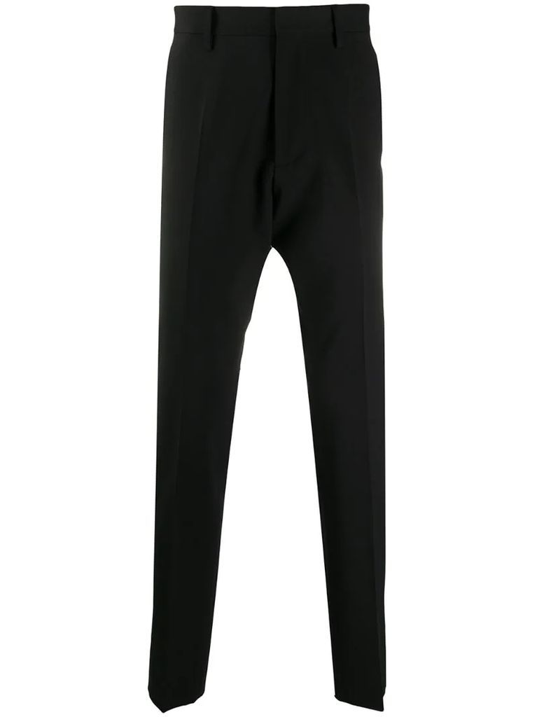 straight-leg logo-print trousers