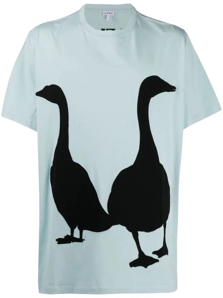 Goose print T-shirt