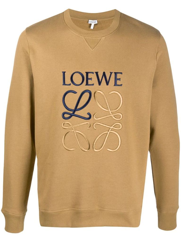 Anagram-embroidered sweatshirt