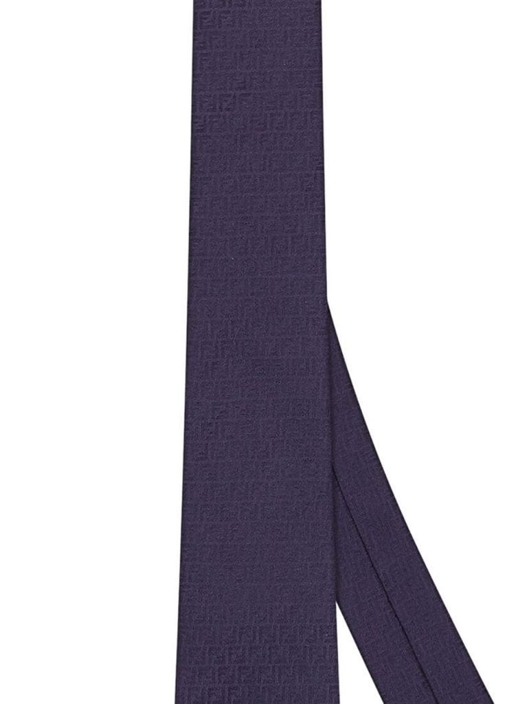 FF motif silk tie