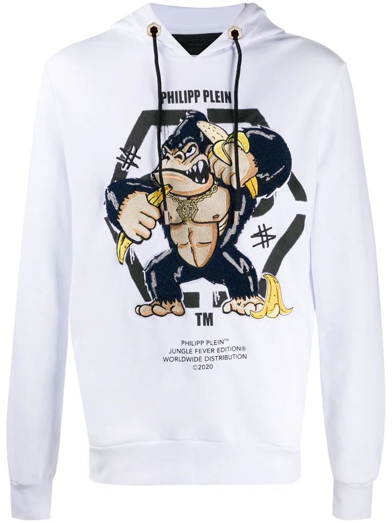 King Plein Gorilla hooded sweatshirt