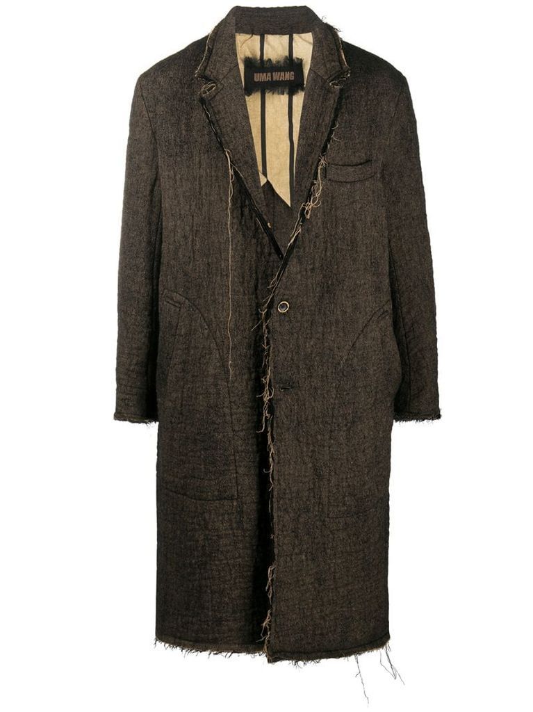 thread detail coat