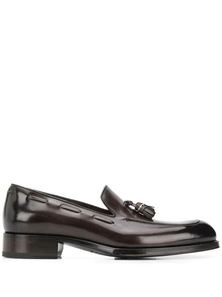 tassel detailed leather loafers