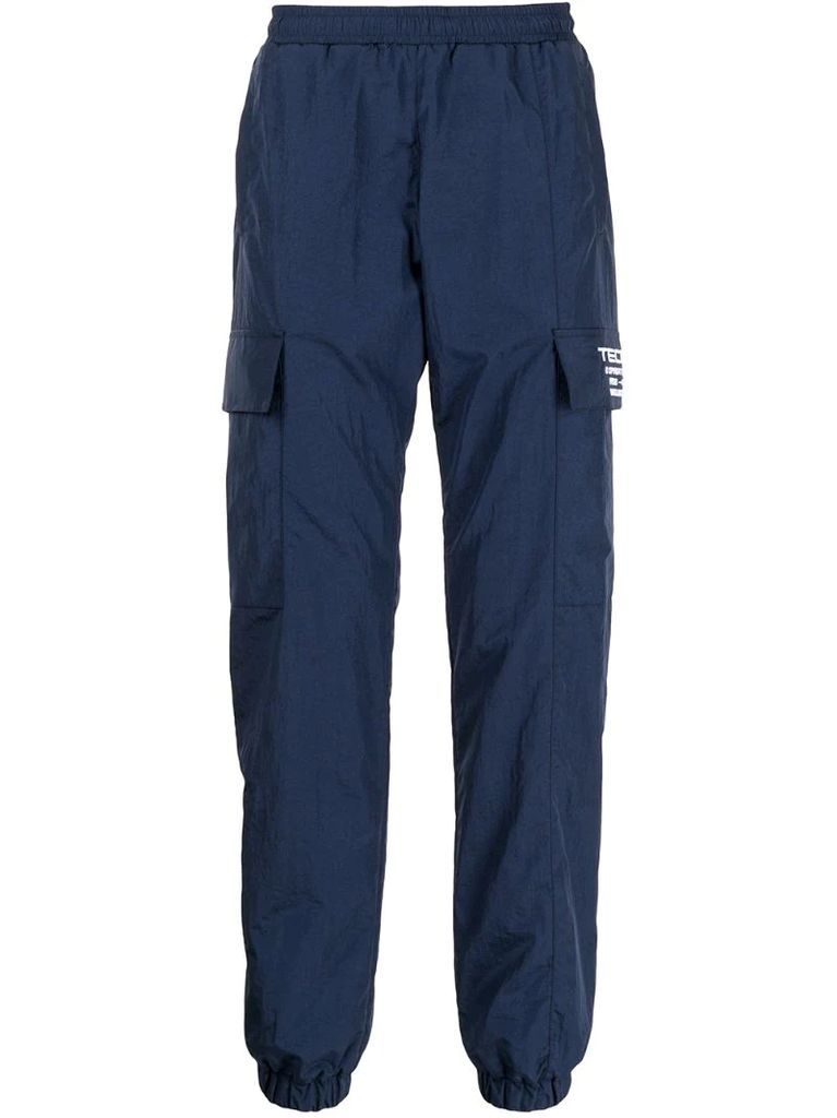 Tecn embroidery track pants