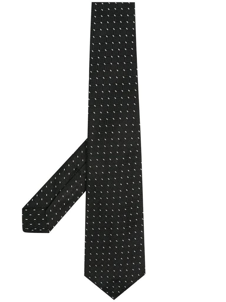 polka-dot print tie