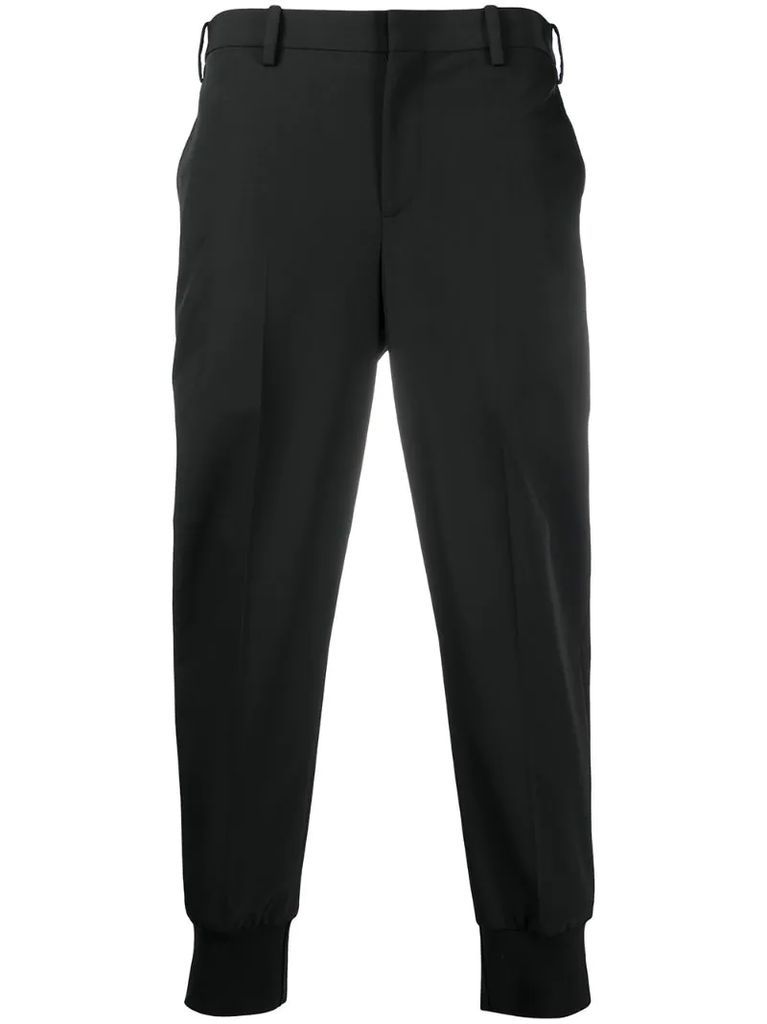 slim cropped trousers