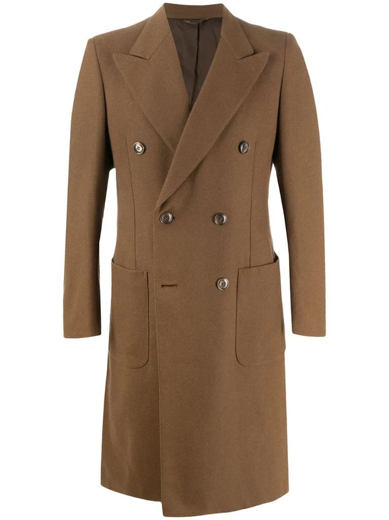 1990s double-breasted knee-length coat