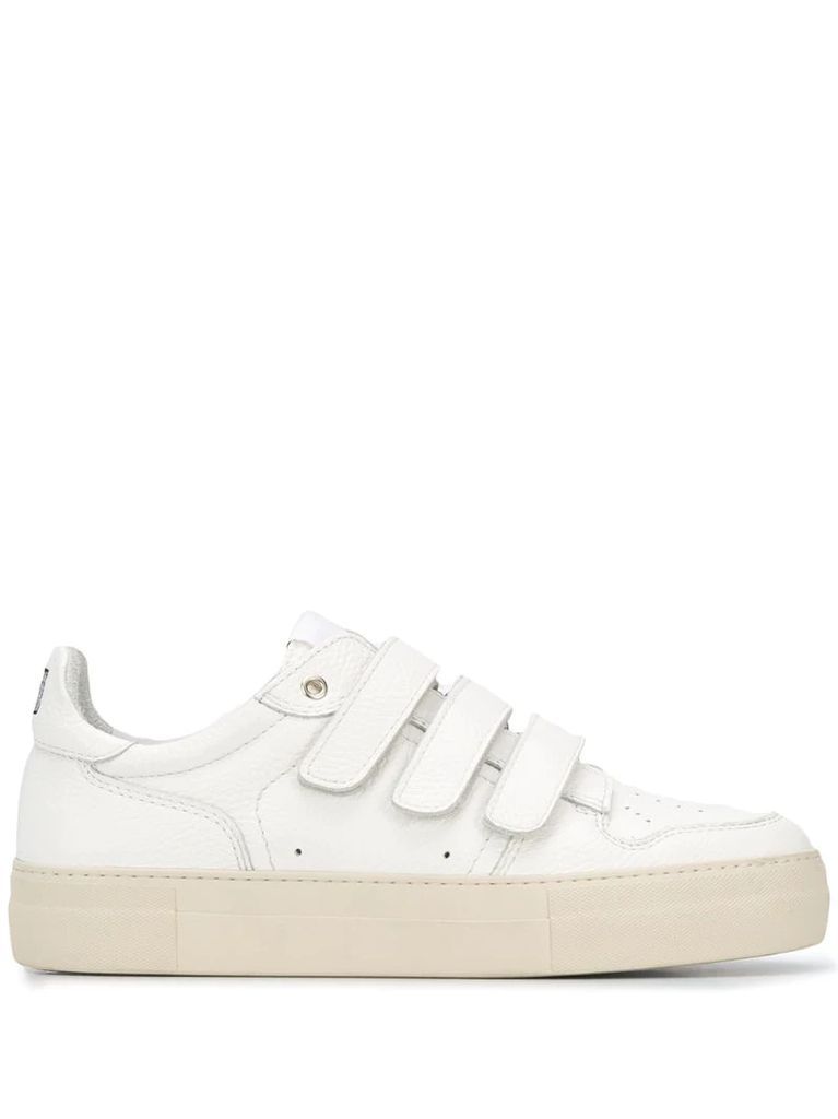 punch hole low-top sneakers