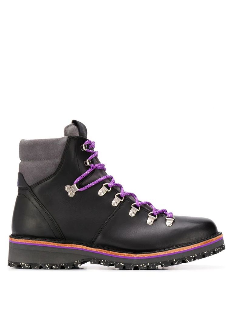 lace-up hiking ankle boots