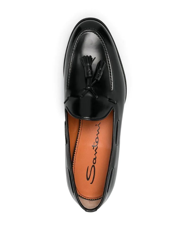 tasselled leather loafers