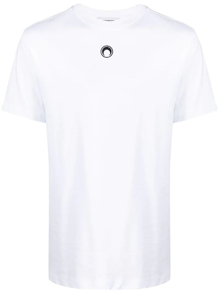 logo-embroidered organic cotton t-shirt