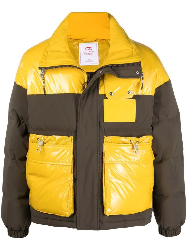 colour-block padded jacket