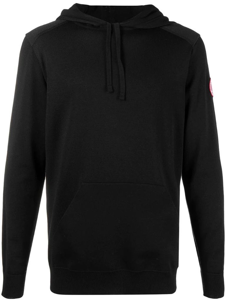 logo sleeve hoodie