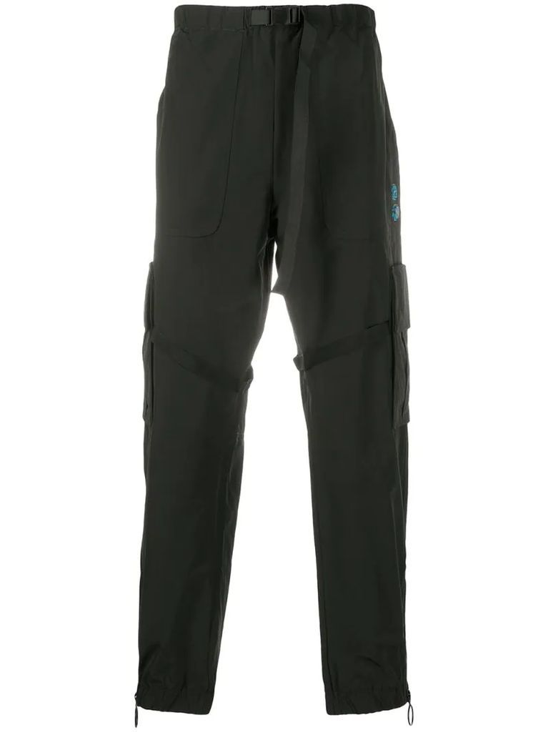 OFFF belted-waist cargo trousers
