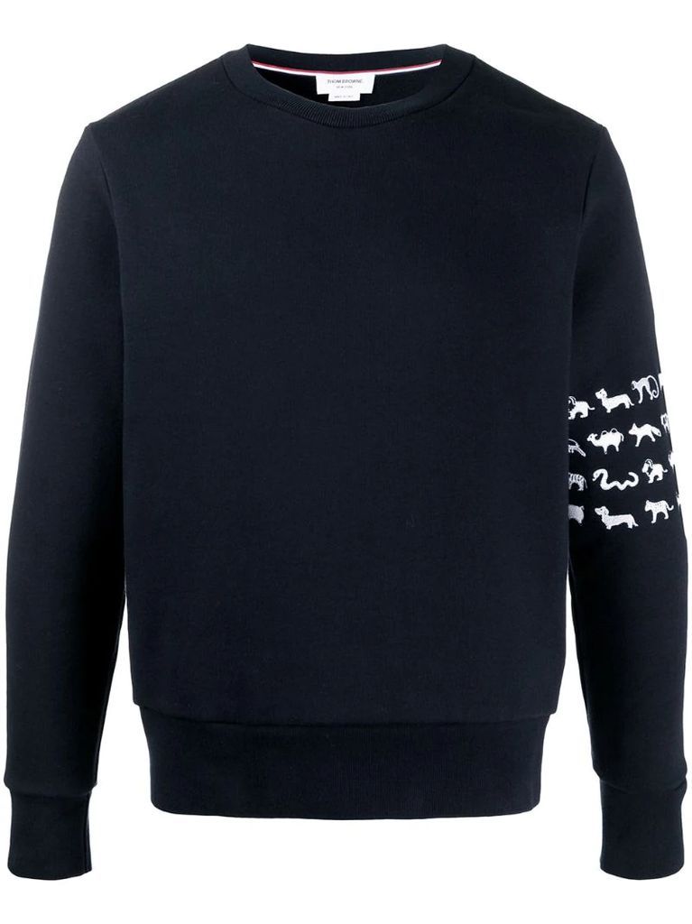 animal print jumper