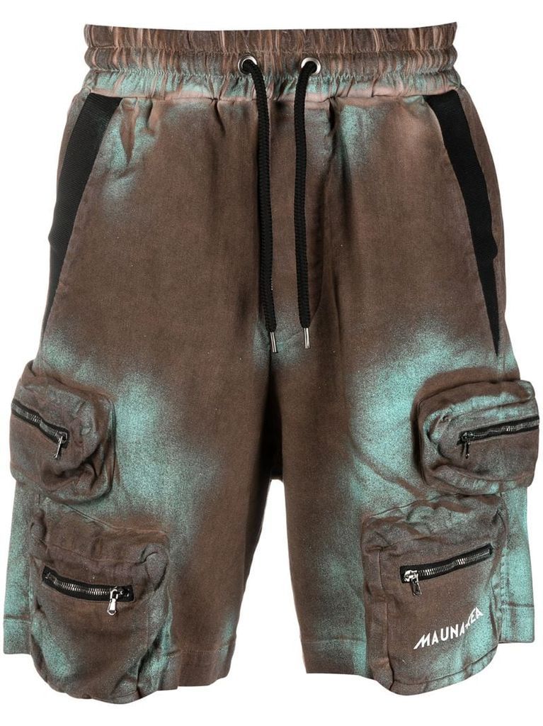 tie-dye cargo shorts