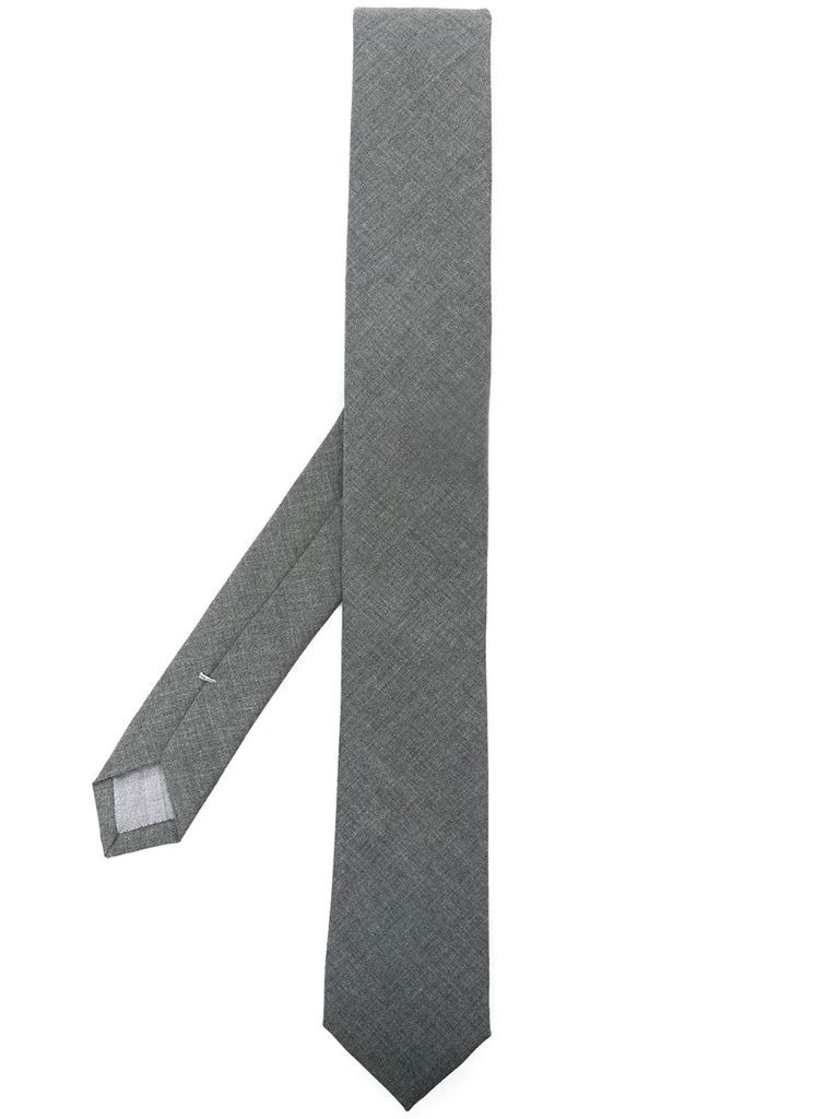 pointed tip wool tie
