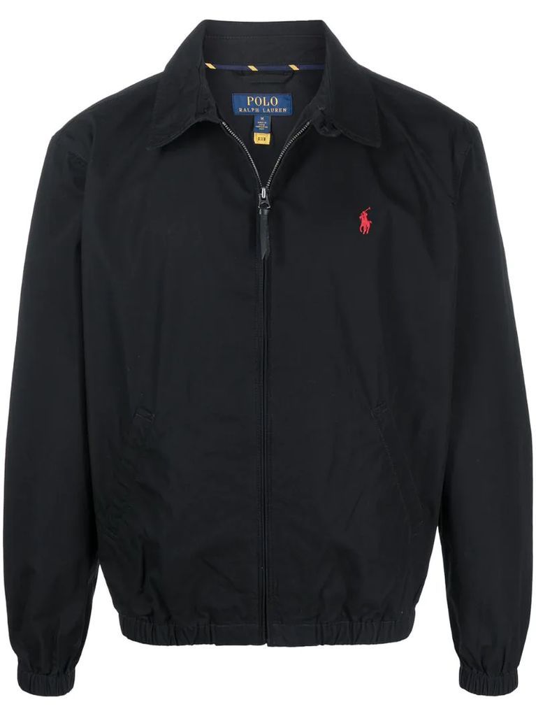 Polo Pony embroidered zip-up jacket