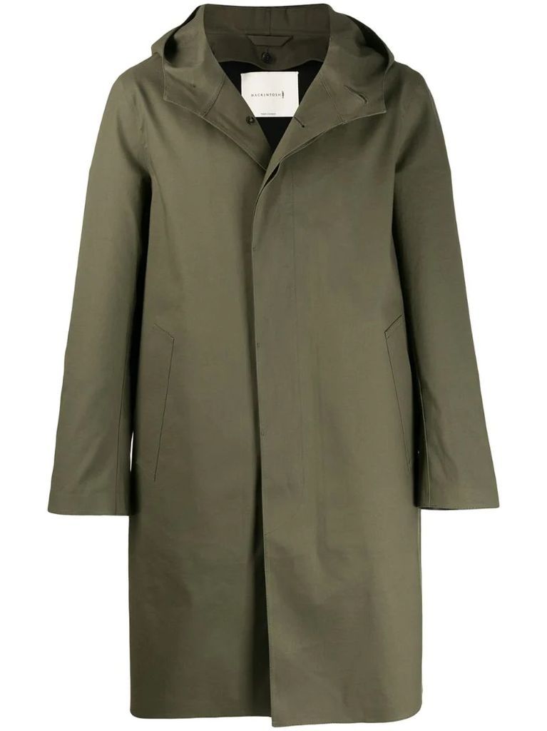 Chryston bonded cotton hooded coat