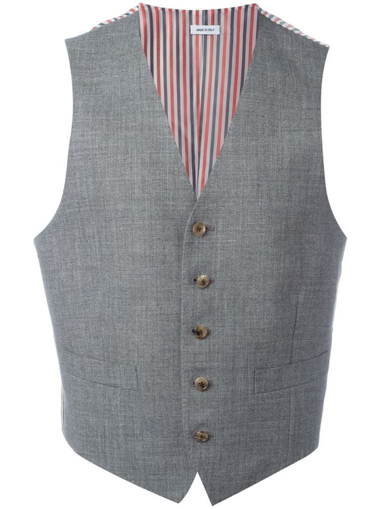 striped lateral waistcoat