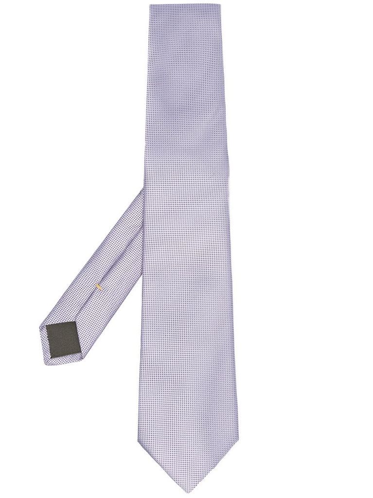 micro motif silk tie