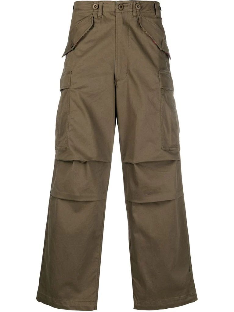 straight cargo trousers