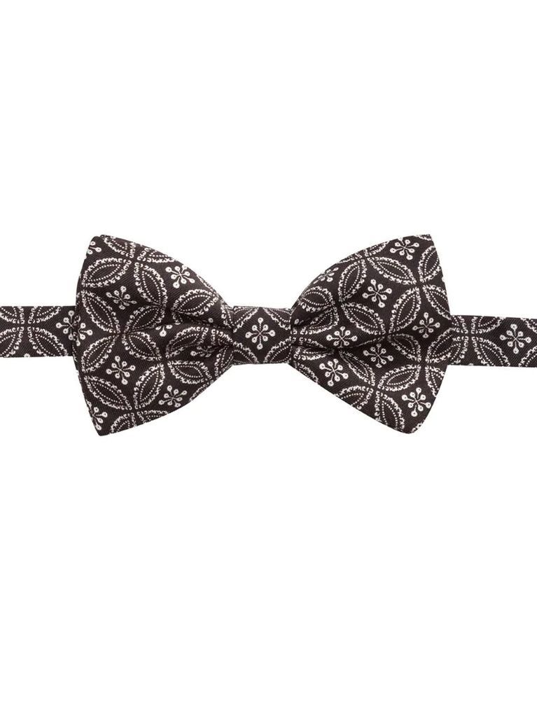 printed silk bow tie