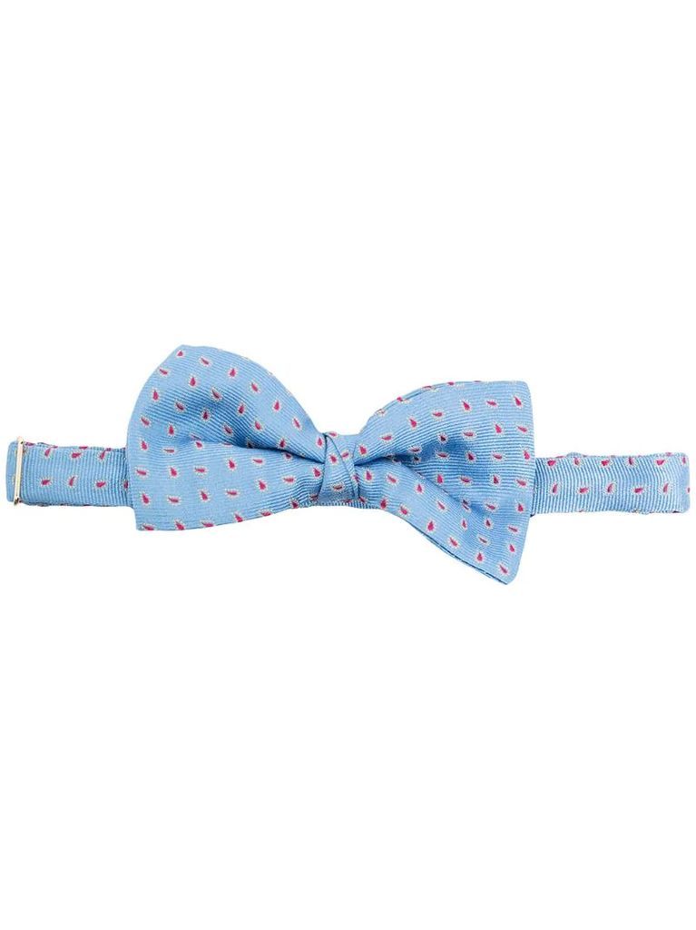 paisley-jacquard bow tie