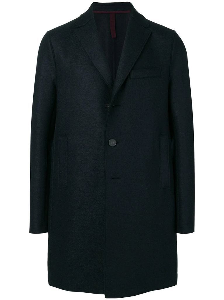 one button single breasted coat