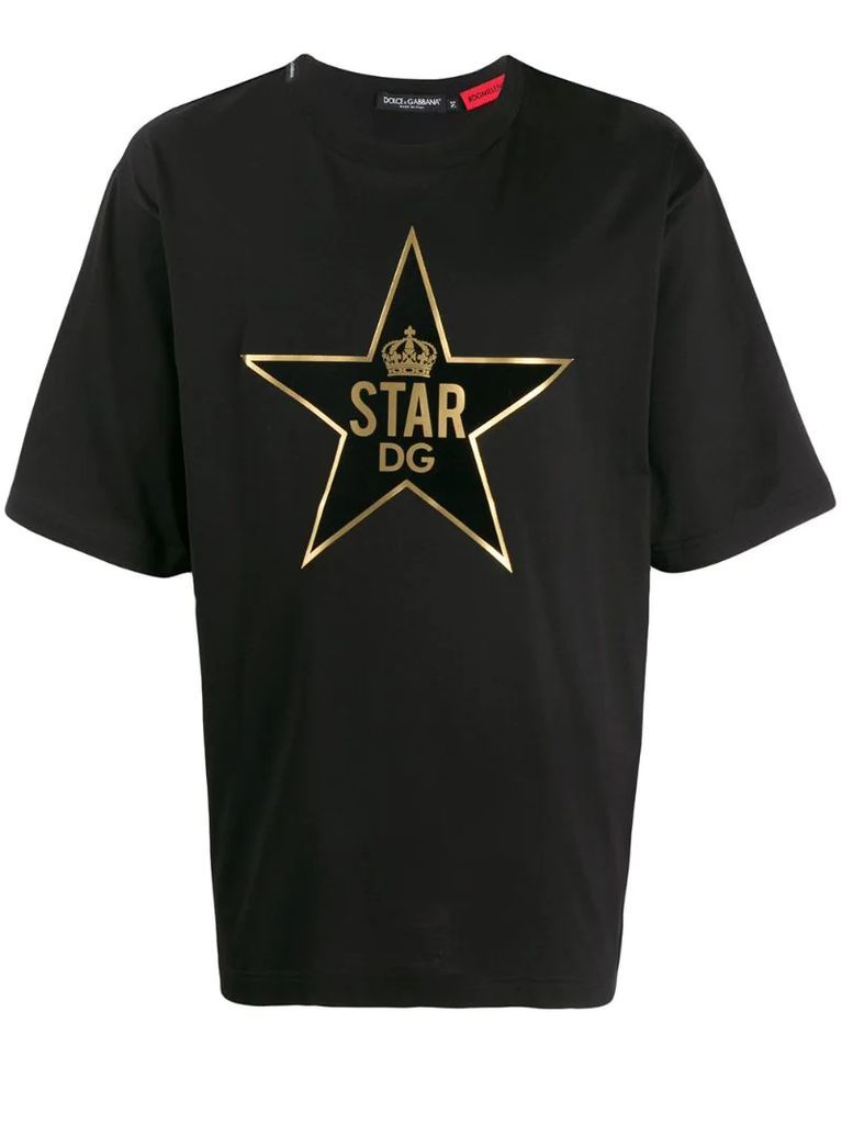 star print cotton T-shirt