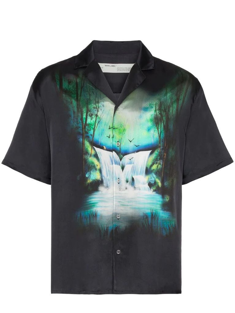 waterfall print shirt