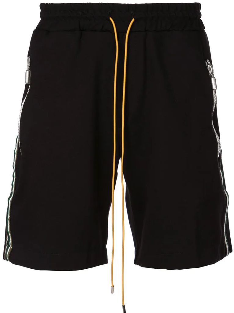 side-stripe track shorts