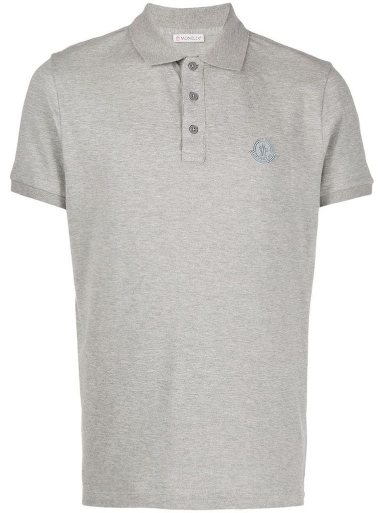 logo patch short-sleeve polo shirt