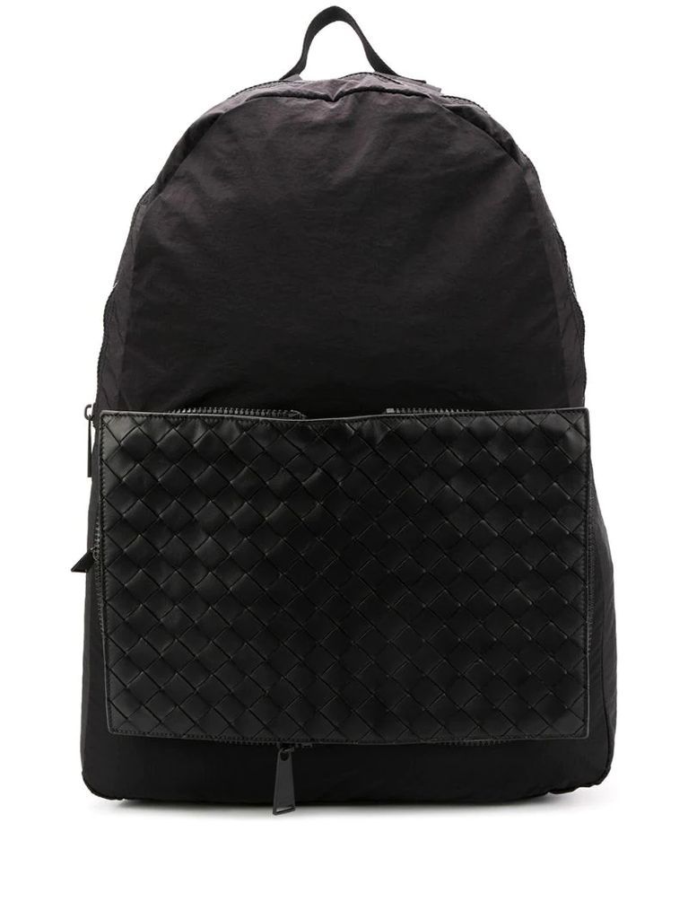 removable intrecciato pouch backpack