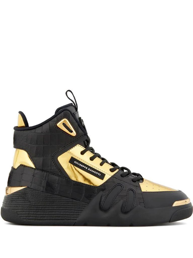 Talon panelled high-top sneakers